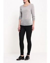 Женский серый свитер с круглым вырезом от Delicate Love