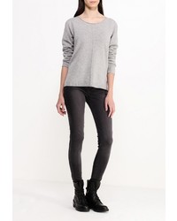 Женский серый свитер с круглым вырезом от Delicate Love