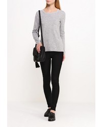 Женский серый свитер с круглым вырезом от Delicate Love