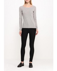 Женский серый свитер с круглым вырезом от Delicate Love