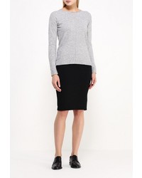 Женский серый свитер с круглым вырезом от Delicate Love