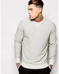 Мужской серый свитер с круглым вырезом от Diesel