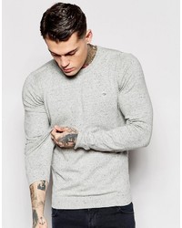 Мужской серый свитер с круглым вырезом от Diesel