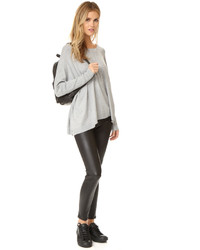 Женский серый свитер с круглым вырезом от 525 America