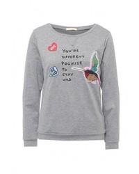 Женский серый свитер с круглым вырезом от Dorado