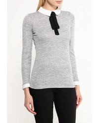 Женский серый свитер с круглым вырезом от Dorothy Perkins