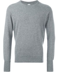 Мужской серый свитер с круглым вырезом от E. Tautz