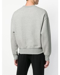 Мужской серый свитер с круглым вырезом от Gosha Rubchinskiy