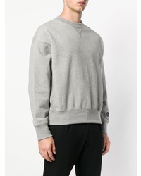 Мужской серый свитер с круглым вырезом от Gosha Rubchinskiy