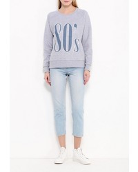 Женский серый свитер с круглым вырезом от Eleven Paris