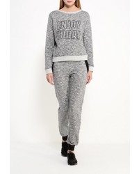 Женский серый свитер с круглым вырезом от Emoi