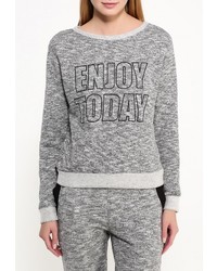 Женский серый свитер с круглым вырезом от Emoi