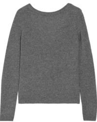 Женский серый свитер с круглым вырезом от Equipment