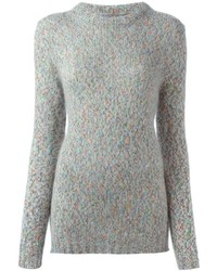 Женский серый свитер с круглым вырезом от Ermanno Scervino