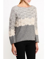 Женский серый свитер с круглым вырезом от Escada Sport