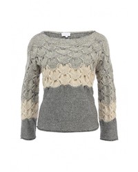 Женский серый свитер с круглым вырезом от Escada Sport