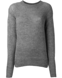 Женский серый свитер с круглым вырезом от Etoile Isabel Marant