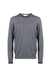 Мужской серый свитер с круглым вырезом от Etro