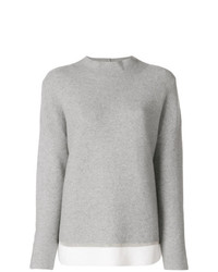 Женский серый свитер с круглым вырезом от Fabiana Filippi