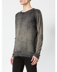 Мужской серый свитер с круглым вырезом от Avant Toi