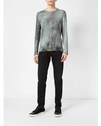 Мужской серый свитер с круглым вырезом от Avant Toi