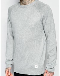 Мужской серый свитер с круглым вырезом от Bellfield