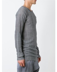 Мужской серый свитер с круглым вырезом от Lost & Found Ria Dunn