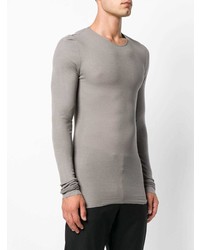 Мужской серый свитер с круглым вырезом от Unconditional