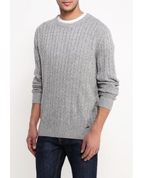 Мужской серый свитер с круглым вырезом от FiNN FLARE