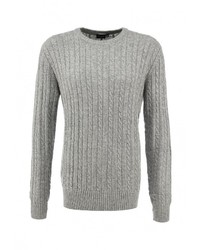 Мужской серый свитер с круглым вырезом от FiNN FLARE