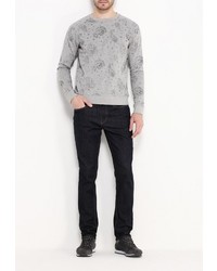 Мужской серый свитер с круглым вырезом от Fresh Brand