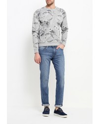 Мужской серый свитер с круглым вырезом от Fresh Brand