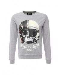 Мужской серый свитер с круглым вырезом от Fresh Brand