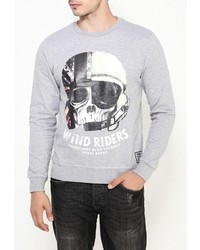 Мужской серый свитер с круглым вырезом от Fresh Brand