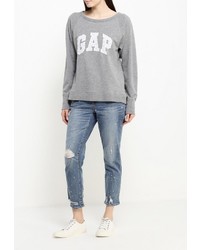 Женский серый свитер с круглым вырезом от Gap