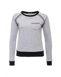 Женский серый свитер с круглым вырезом от Girlondon