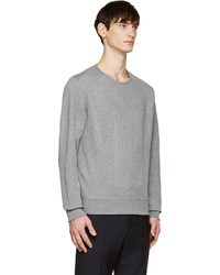 Мужской серый свитер с круглым вырезом от Acne Studios