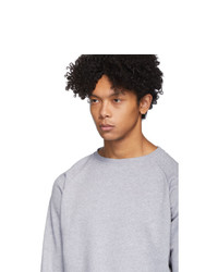 Мужской серый свитер с круглым вырезом от Random Identities
