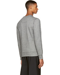 Мужской серый свитер с круглым вырезом от Kenzo