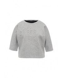 Женский серый свитер с круглым вырезом от Guess Jeans