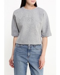 Женский серый свитер с круглым вырезом от Guess Jeans