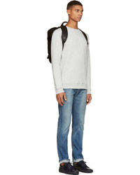 Мужской серый свитер с круглым вырезом от A.P.C.