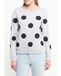 Женский серый свитер с круглым вырезом от Ichi