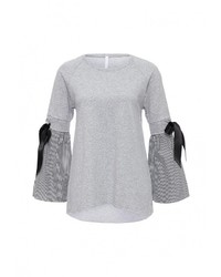 Женский серый свитер с круглым вырезом от Imperial