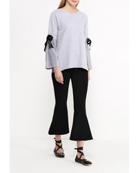 Женский серый свитер с круглым вырезом от Imperial