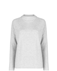 Женский серый свитер с круглым вырезом от Incentive! Cashmere