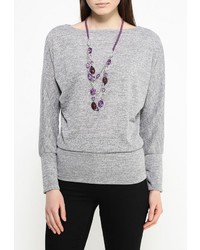 Женский серый свитер с круглым вырезом от Influence