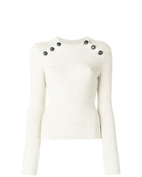 Женский серый свитер с круглым вырезом от Isabel Marant Etoile