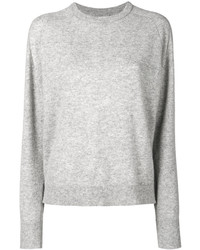 Женский серый свитер с круглым вырезом от Isabel Marant
