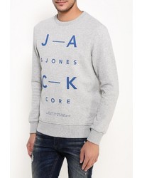 Мужской серый свитер с круглым вырезом от Jack &amp; Jones